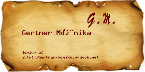 Gertner Mónika névjegykártya